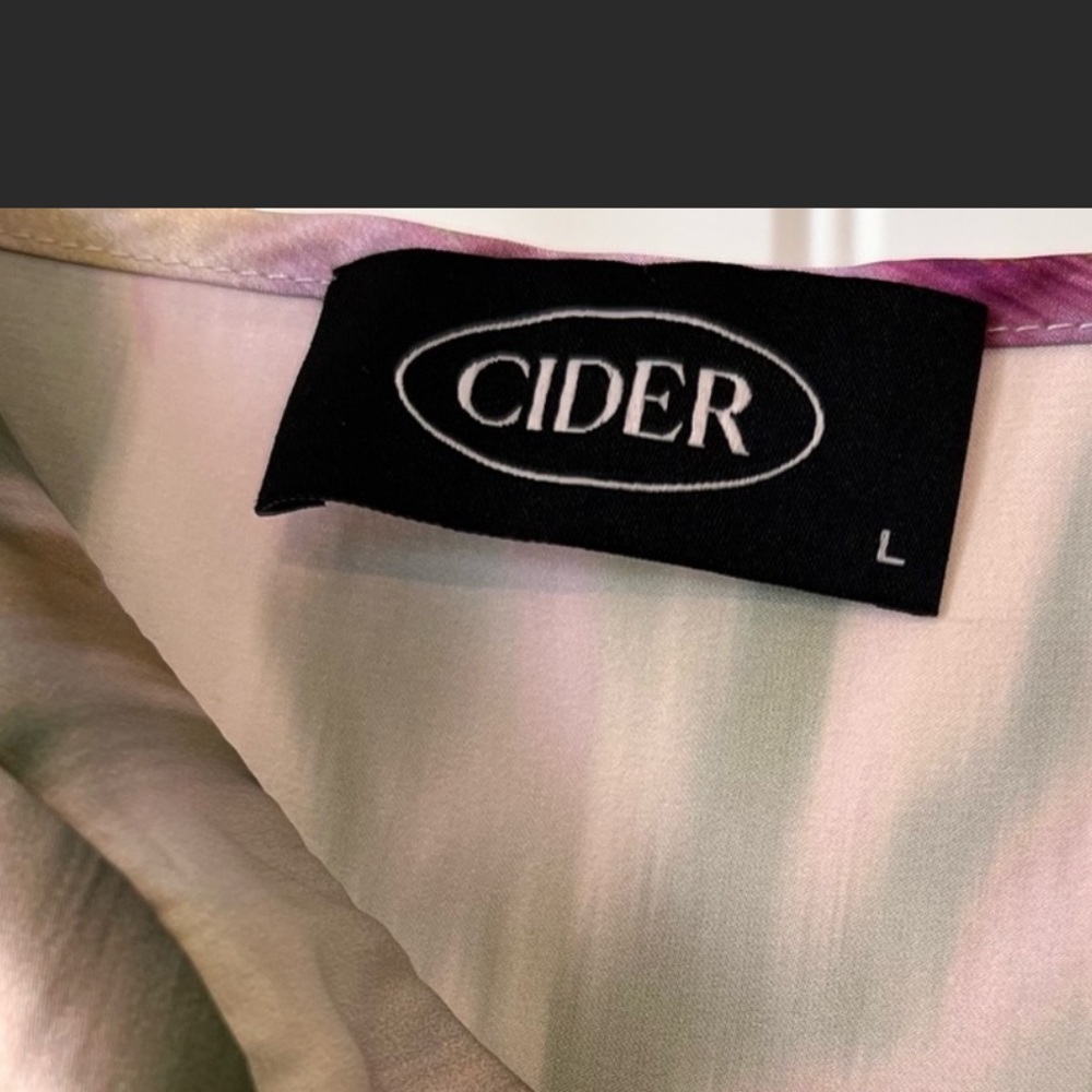 Cider Ruched Watercolor Dress - Picture 5 of 8